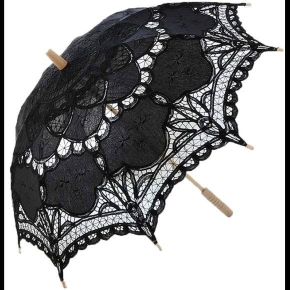 Accessories - Victorian | Gothic | Black | Lace | Parasol |